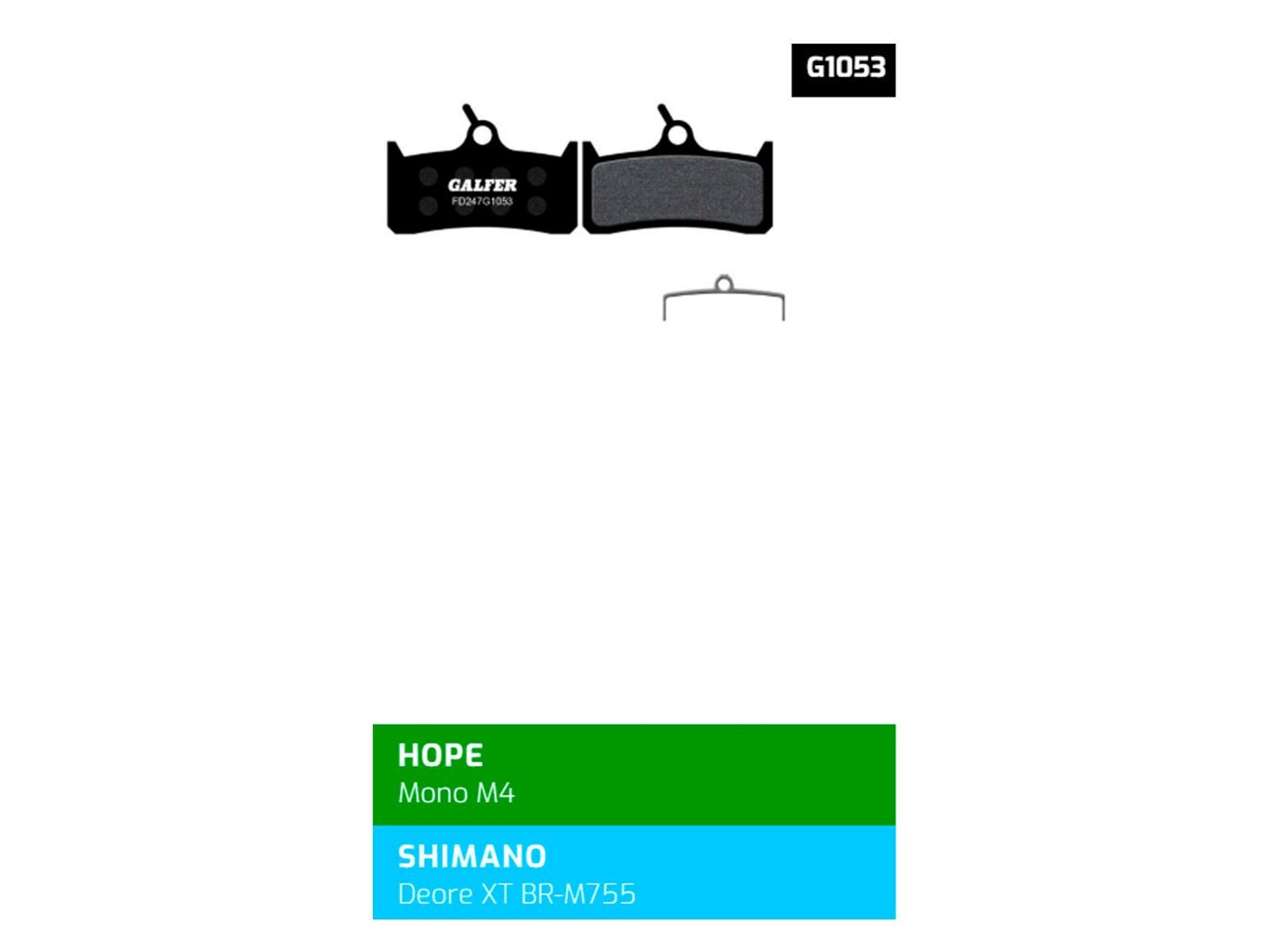 Brzdové destičky Galfer FD247 – Shimano, Hope