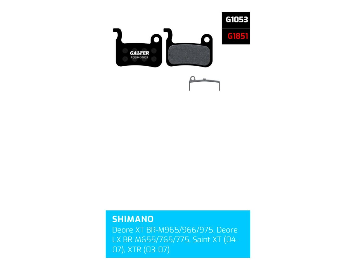 Brzdové destičky Galfer FD294 – Shimano