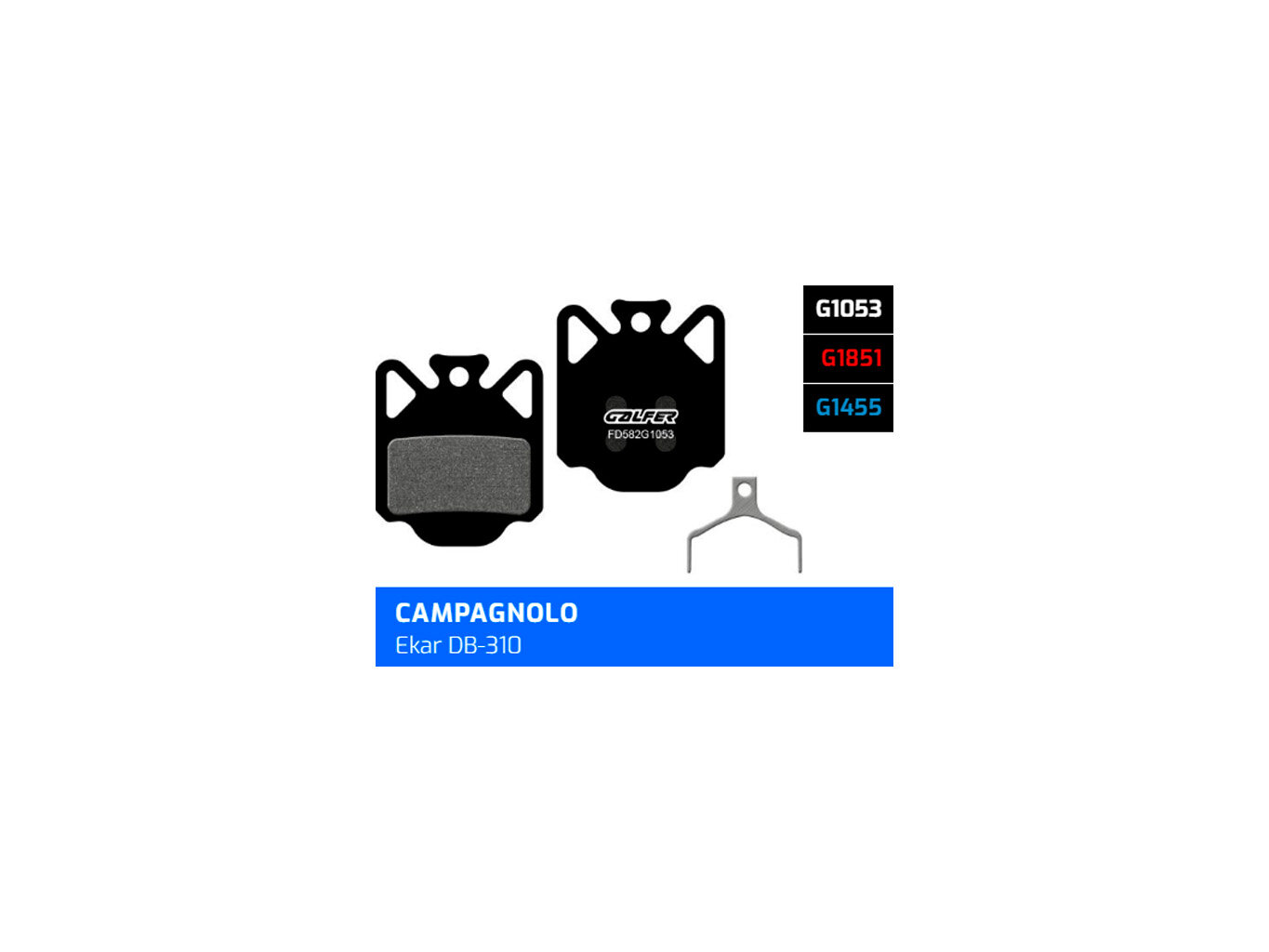 Brzdové destičky Galfer FD582 – Campagnolo